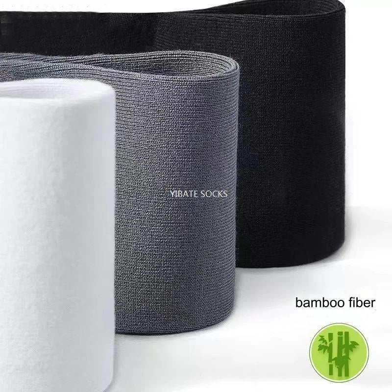 5 Pair New Men'S Bamboo Fiber Socks High Quality Solid Color Long Business Men'S Socks Fashionable Breathable Black Casual Socks