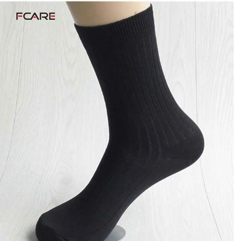 10PCS=5 Pairs Bamboo Fiber Men Dress Socks White Black Gray Navy Blue Long Socks Sokken Calcetines Hombre Meias